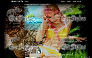 Девушка в купальнику тема для контакта