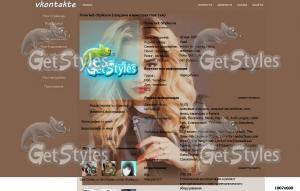 GLAM тема для контакта