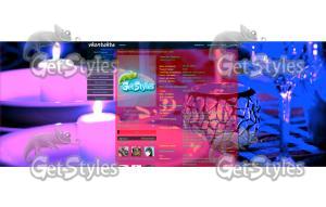 бокалы  огни романтика тема для контакта