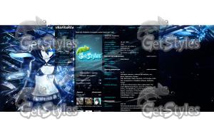 Black Rock Shooter тема для контакта