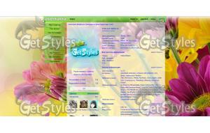 violet flowers тема для контакта