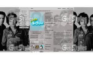 Green Day тема для контакта