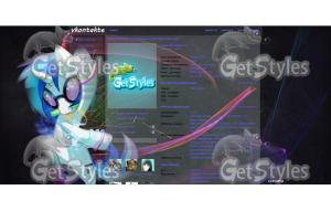 Vinyl Scratch тема для контакта