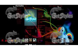Rainbow dash 2 тема для контакта