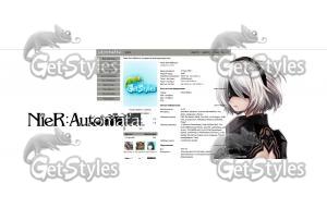 Nier Automata 2B тема для контакта
