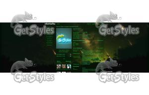 GreenMeteoricRain тема для контакта