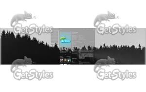 Forest Blackwhite; тема для контакта