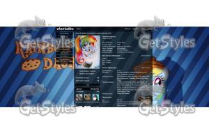 Rainbow Dash тема для контакта