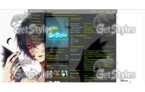 анимешка тема для контакта