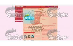 Miami Heat тема для контакта