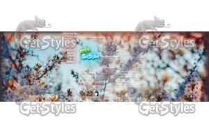 Cherry Blossom  Цветение тема для контакта