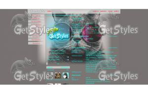 Кот в очках _  тема для контакта