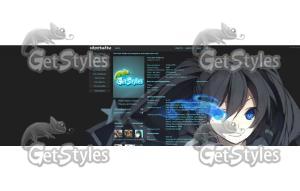 Black Rock Shooter тема для контакта