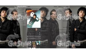 Green Day тема для контакта