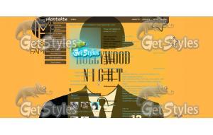hollywood night тема для контакта