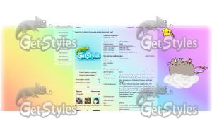 Rainbow Unicorn Pusheen тема для контакта