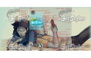 Homestuck_Vriska_Tavros тема для контакта