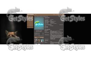 Лис в темноте тема для контакта