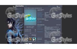 Nightwing тема для контакта
