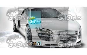 Audi R8 Белая тема для контакта