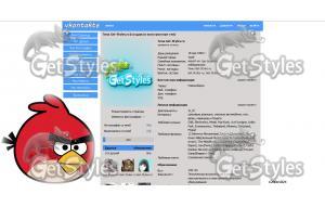 angrybirds тема для контакта