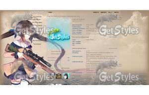 anime girl with gun тема для контакта