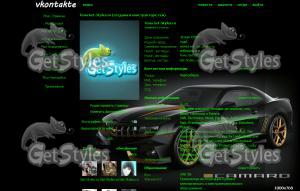 Chevrolet Camaro тема для контакта