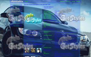 BMWM3blackcar576x1024 тема для контакта