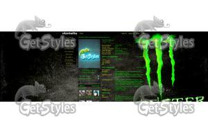 Monster Energy тема для контакта