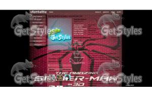 the amazing SPIDERMAN тема для контакта