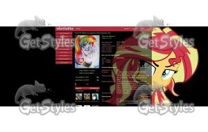 Sunset Shimmer тема для контакта