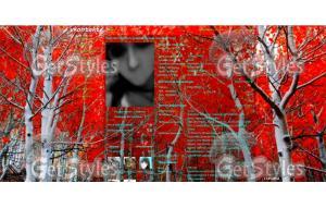 Красная осень тема для контакта