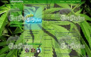Nature_Plants_Hemp_cannab тема для контакта