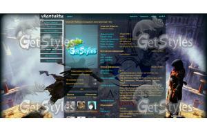 Assassins creed Unity тема для контакта