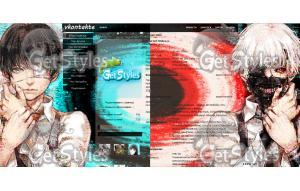 Tokyo Ghoul, токийский гу тема для контакта