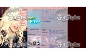 Christina Aguilera тема для контакта