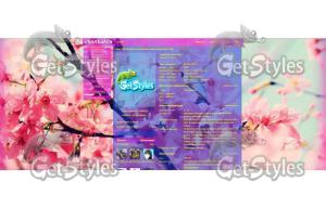 Розовая Сакура тема для контакта