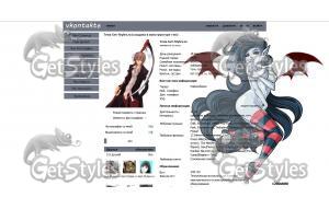 Anime Girl Vampire тема для контакта