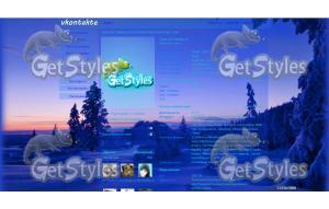 снег, пейзаж тема для контакта