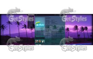 Purple Sky тема для контакта