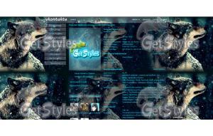 Wolf and Snow  тема для контакта