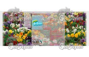 Pattern_in_Pansy_Flowers тема для контакта