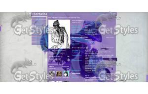 Violet Abstract тема для контакта