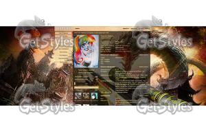 CS GO Dragon Lore тема для контакта