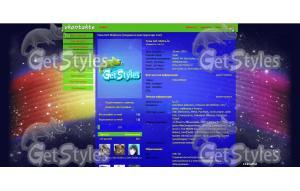 Радужная тема тема для контакта