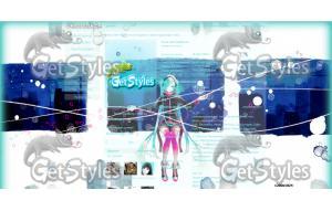 Hatsune Miku тема для контакта