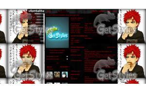 Sabaku No Gaara тема для контакта