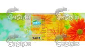 Цветочный рай тема для контакта