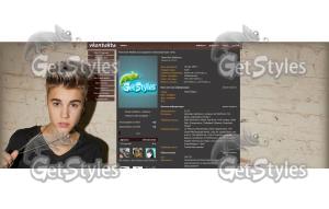 Justin Bieber тема для контакта