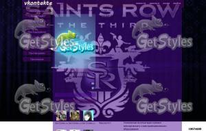 Saints Row: The Third тема для контакта